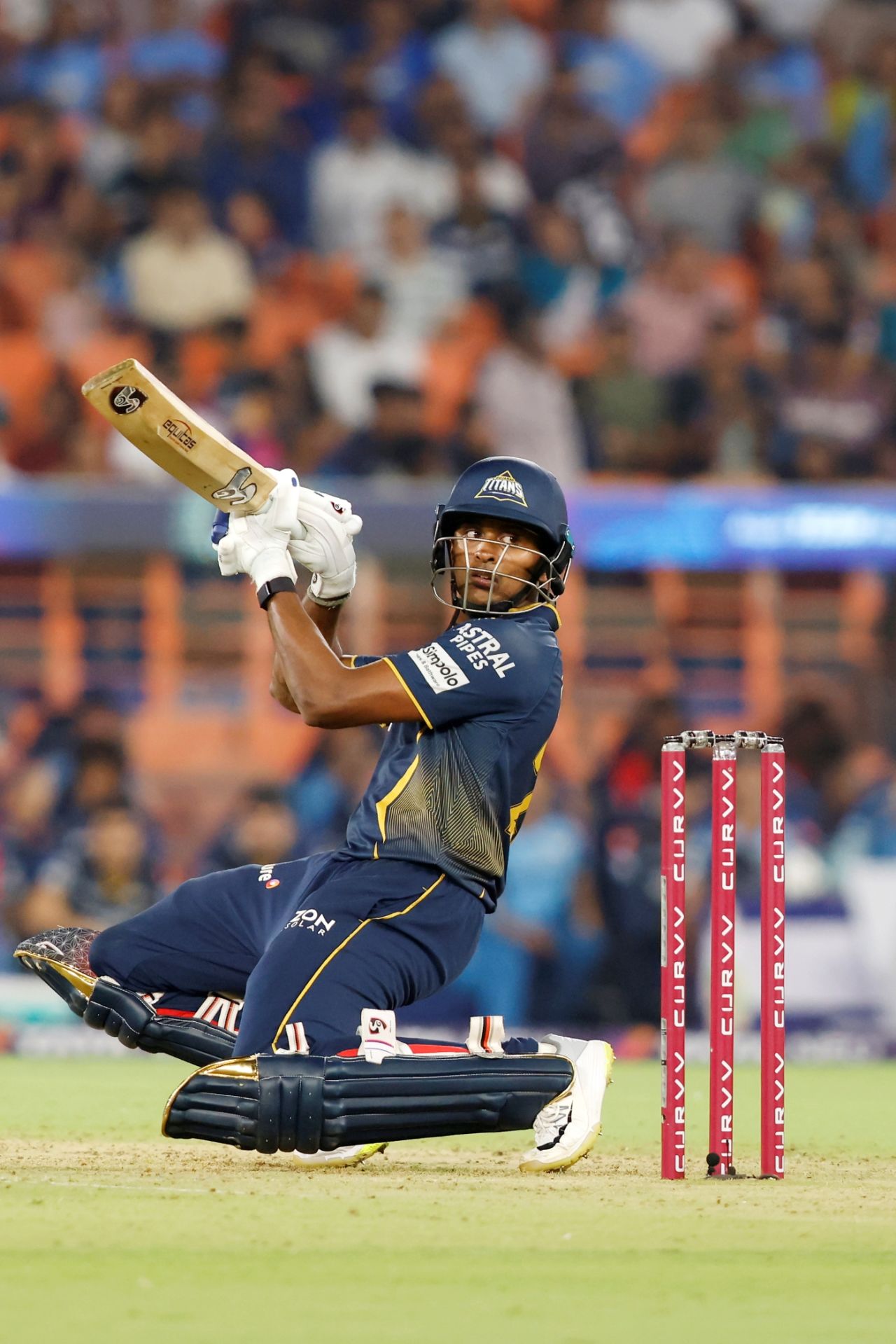 Sai Sudharsan scored heavily behind square on the off side, Gujarat Titans vs Rajasthan Royals, IPL 2025, Ahmedabad, April 9, 2025