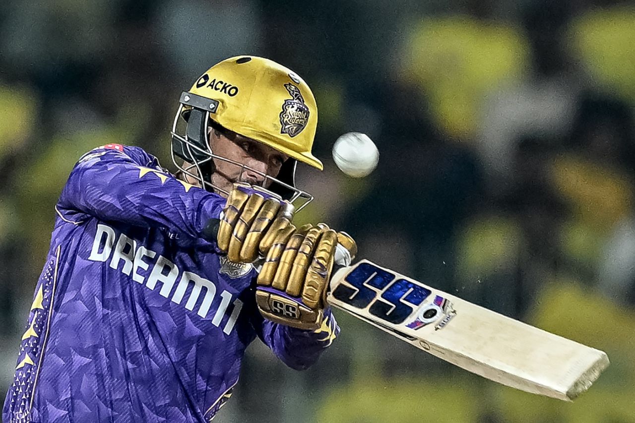 Quinton de Kock goes leg side and over the top, Chennai Super Kings vs Kolkata Knight Riders, IPL 2025, Chennai, April 11, 2025