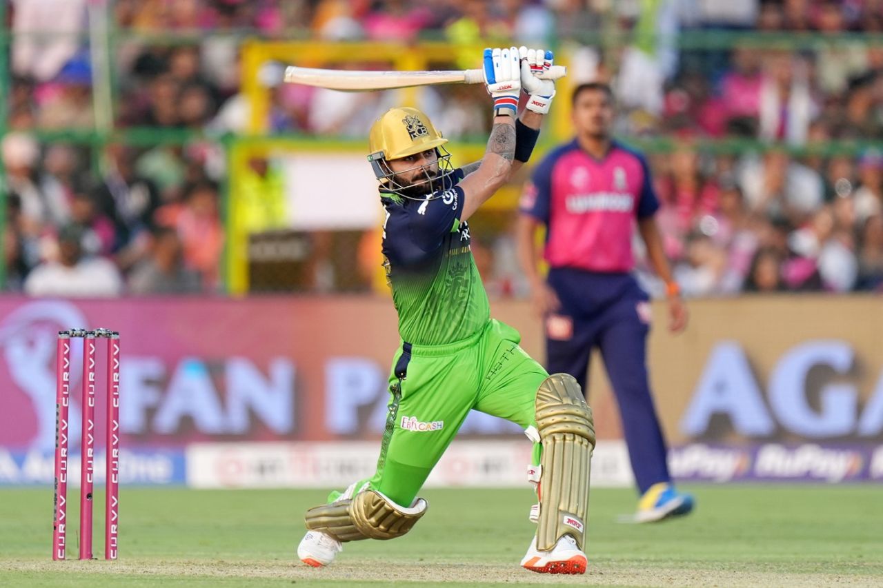 Virat Kohli remained unbeaten on 65 off 42 balls, Rajasthan Royals vs Royal Challengers Bengaluru, IPL 2025, Jaipur, April 13, 2025