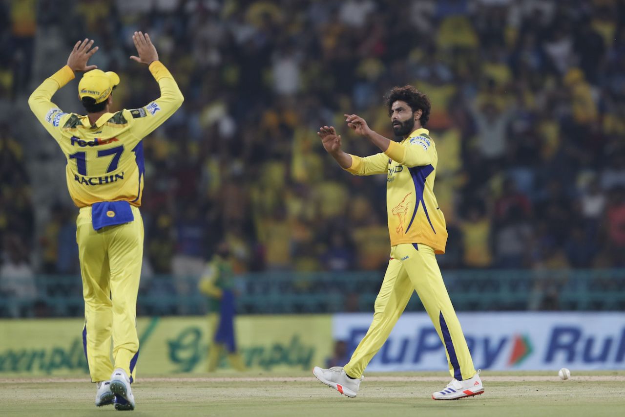Ravindra Jadeja was back among the wickets, Lucknow Super Giants vs Chennai Super Kings, IPL 2025, Lucknow, April 14, 2025