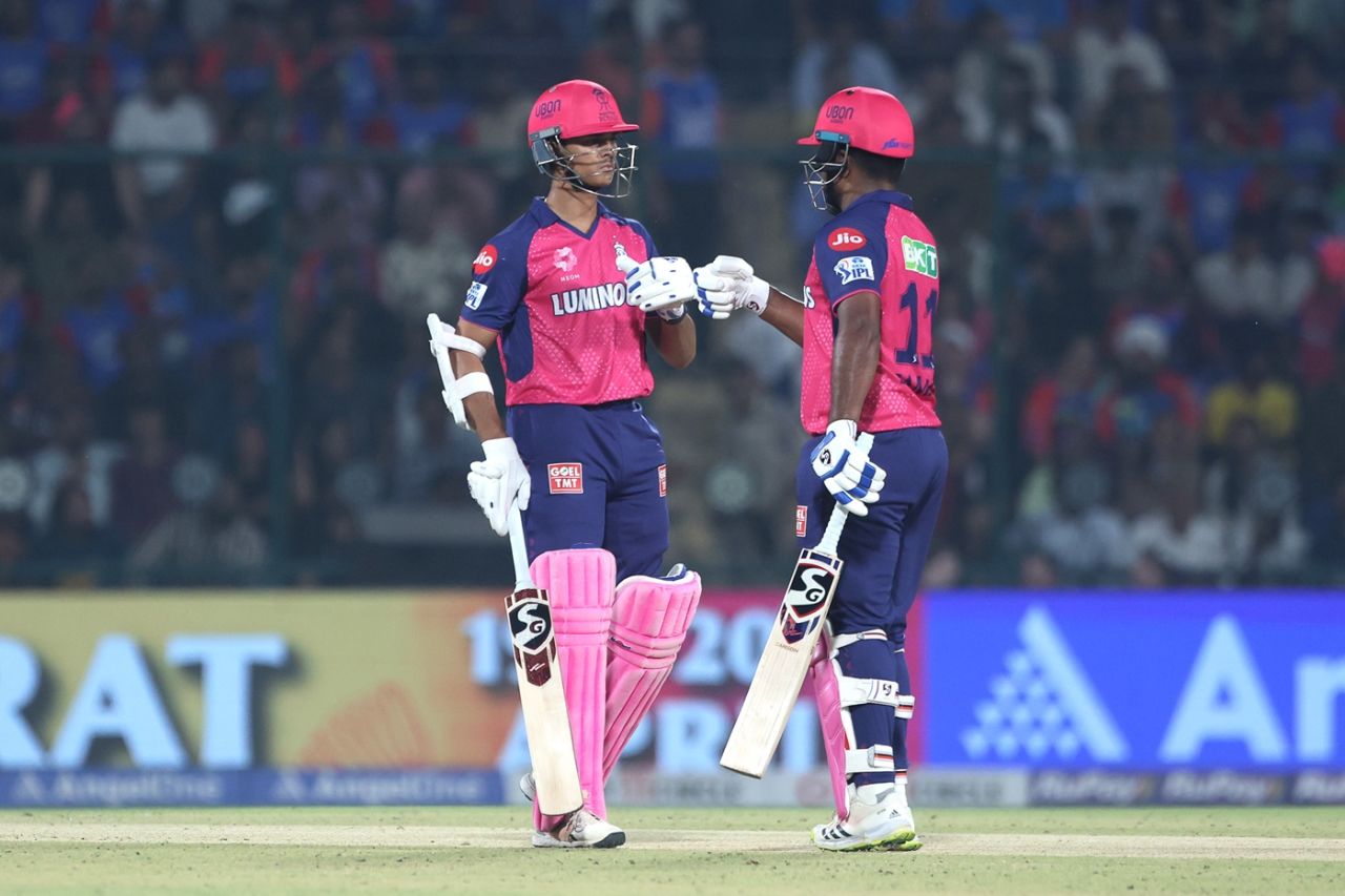 Yashasvi Jaiswal and Sanju Samson gave Rajasthan Royals a strong start, Delhi Capitals vs Rajasthan Royals, IPL 2025, Delhi, April 16, 2025