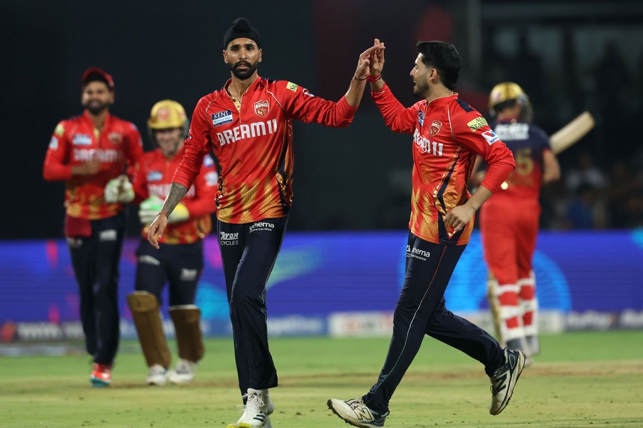 Harpreet Brar picked two wickets in two balls to have RCB nine down, Royal Challengers Bengaluru vs Punjab Kings, IPL 2025, Bengaluru, April 18, 2025