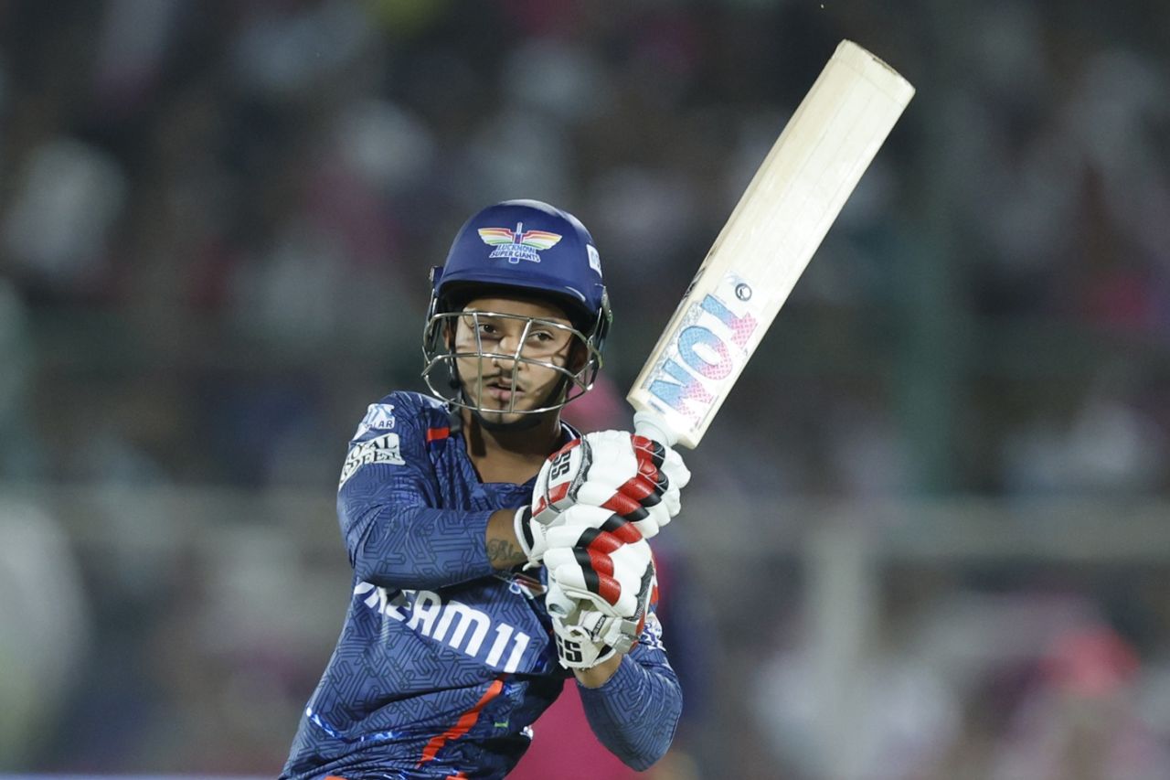 Ayush Badoni made a 34-ball 50, Rajasthan Royals vs Lucknow Super Giants, IPL 2025, Jaipur, April 19, 2025