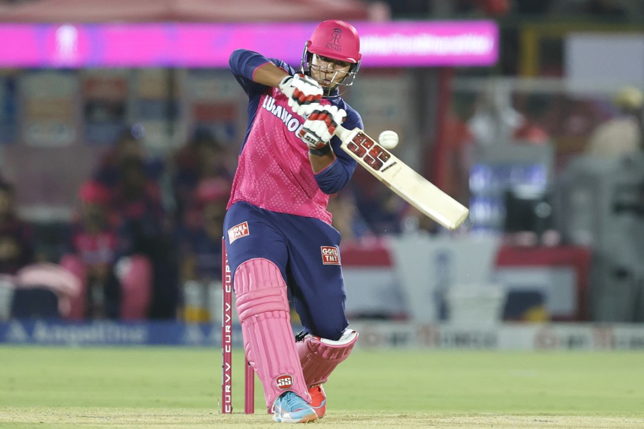 Vaibhav Suryavanshi got off the mark in the IPL with a first-ball six, Rajasthan Royals vs Lucknow Super Giants, IPL 2025, Jaipur, April 19, 2025