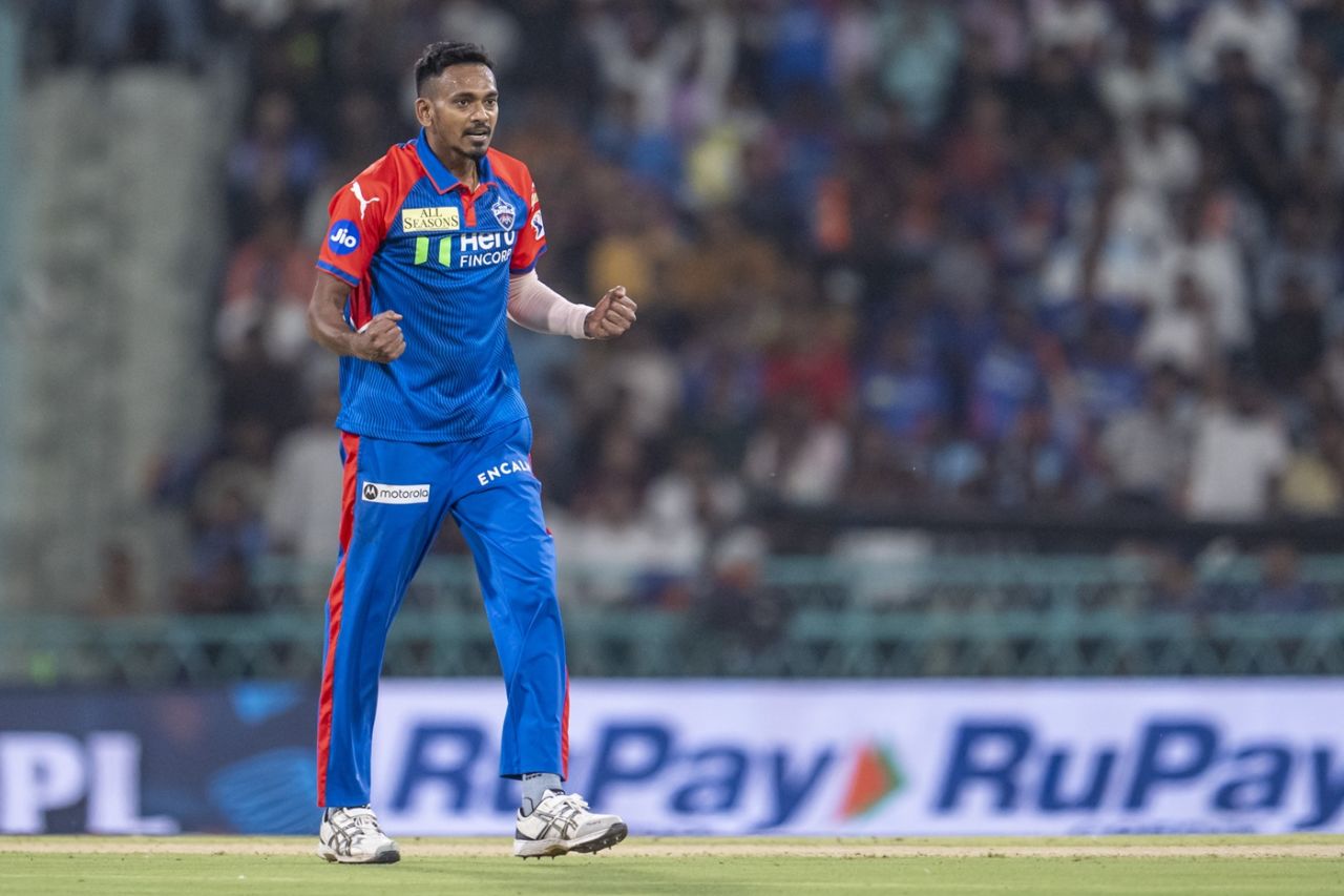 Dushmantha Chameera struck in his first game of the season, Lucknow Super Giants vs Delhi Capitals, IPL 2025, Lucknow, April 22, 2025