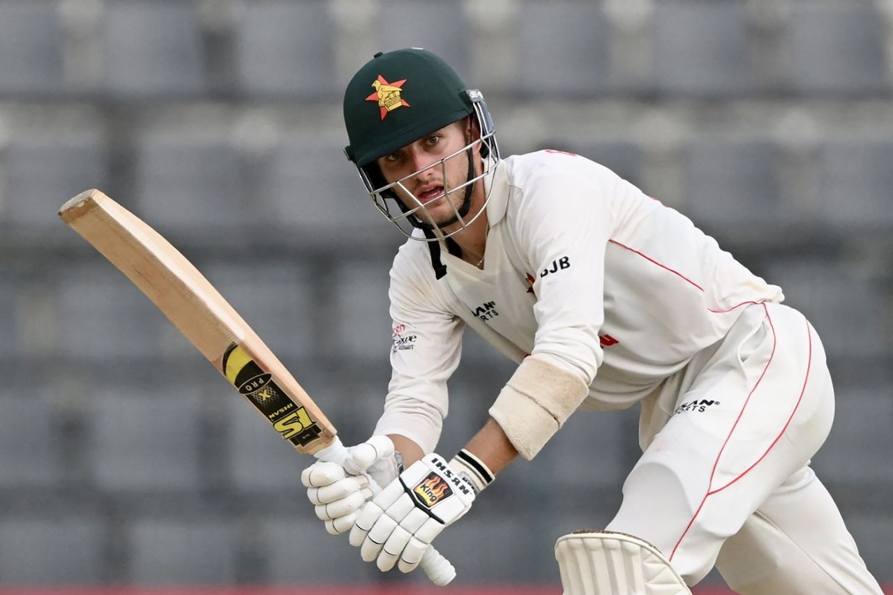 Brian Bennett scored a steady half-century, Bangladesh vs Zimbabwe, 1st Test, Sylhet, 4th day, April 23, 2025