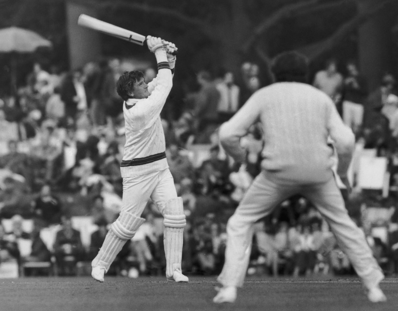 Keith Stackpole lofts the ball, Duke of Norfolk XI vs Australians, Arundel, April 22, 1972