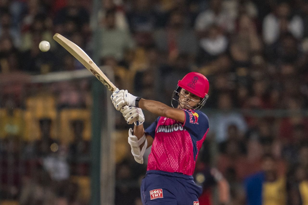 Yashasvi Jaiswal made a 19-ball 49, Royal Challengers Bengaluru vs Rajasthan Royals, IPL, Bengaluru, April 24, 2025