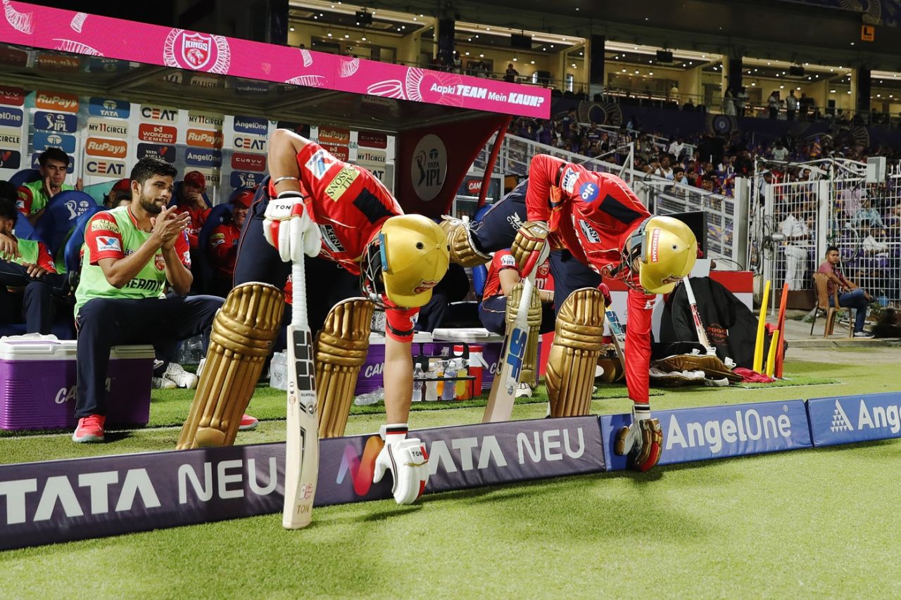 Priyansh Arya and Prabhsimran Singh take the field, Kolkata Knight Riders vs Punjab Kings, Kolkata, IPL 2025, April 26, 2025