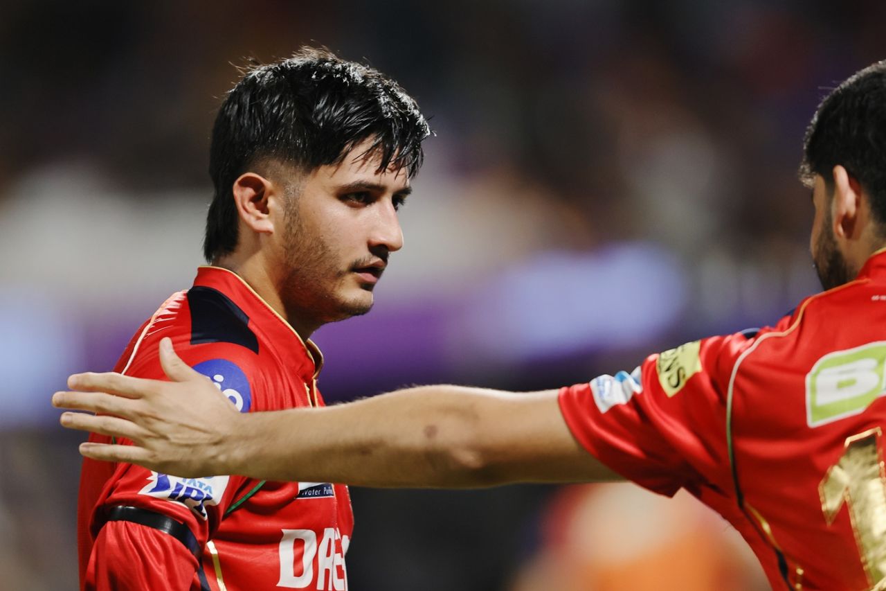 Priyansh Arya gets a pat on the back, Kolkata Knight Riders vs Punjab Kings,  Kolkata, IPL 2025, April 26, 2025