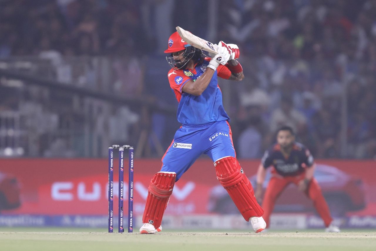 KL Rahul played a steady innings, Delhi Capitals vs Royal Challengers Bengaluru, IPL 2025, Delhi, April 27, 2025