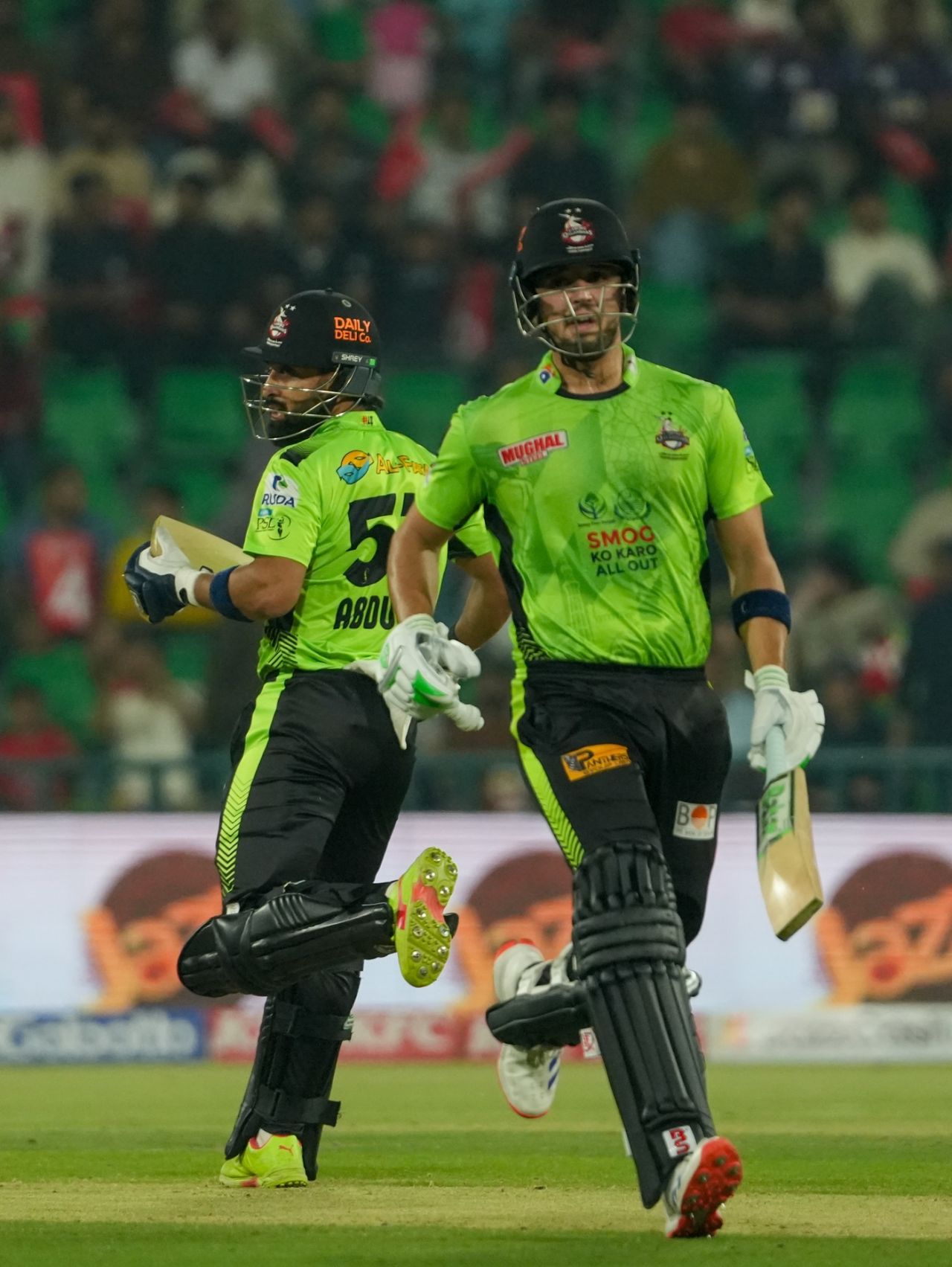 Mohammad Naeem and Abdullah Shafique added 102 for the second wicket, Lahore Qalandars vs Quetta Gladiators, PSL, Lahore, May 1, 2025