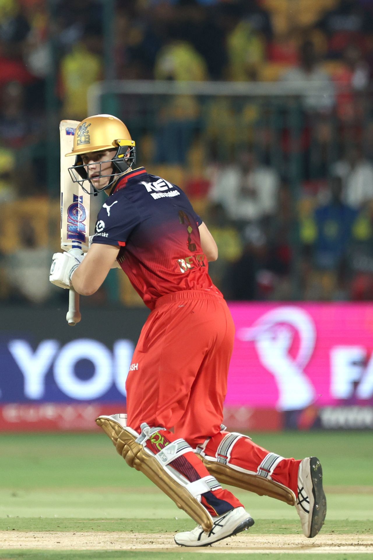 Jacob Bethell got off to a rapid start, Royal Challengers Bengaluru vs Chennai Super Kings, IPL 2025, Bengaluru, May 3, 2025