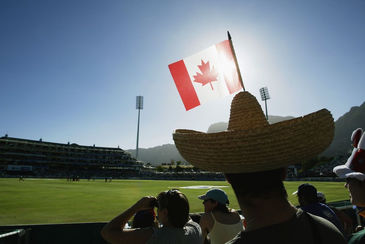 Canadian fans add to the colour, Canada vs Kenya, World Cup, Cape Town, February 15, 2003
