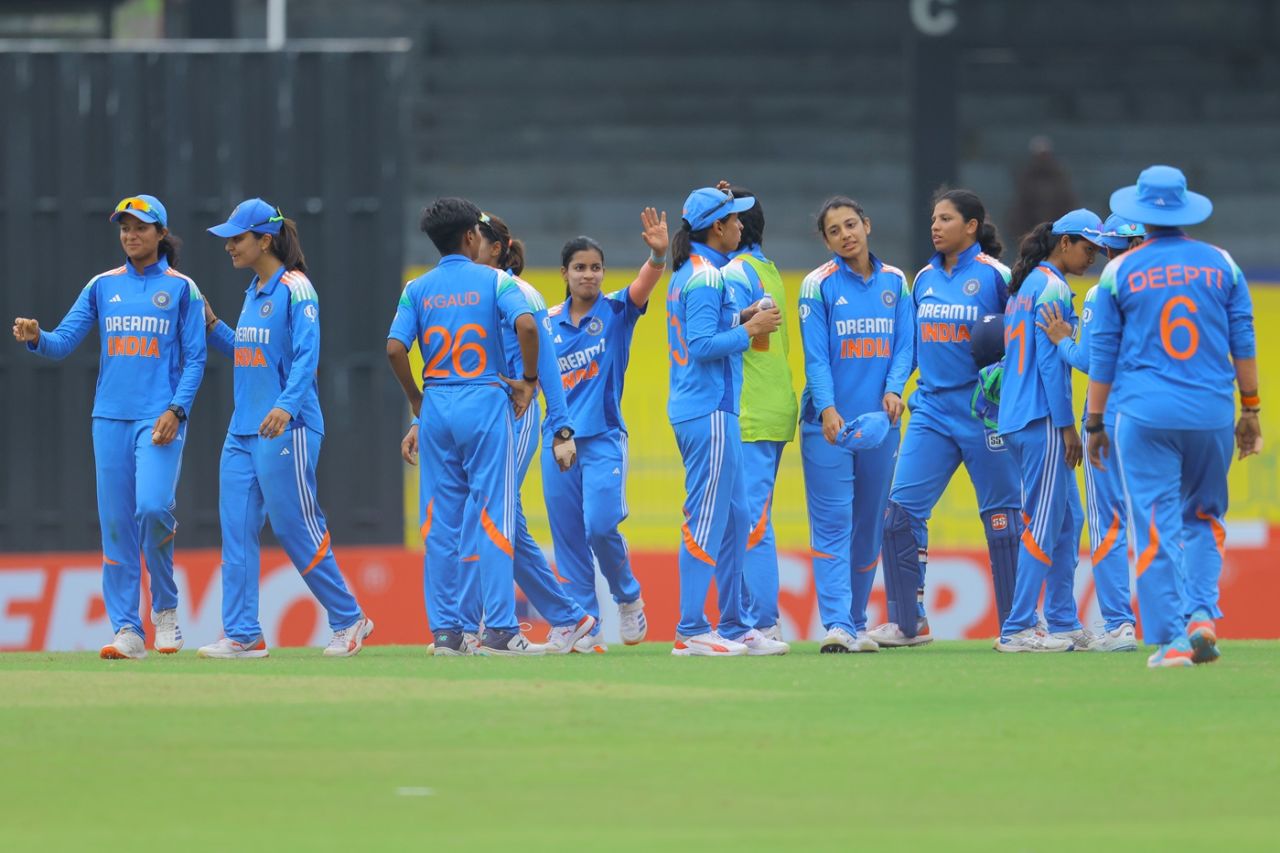 Amanjot Kaur bagged three wickets, India vs South Africa, Women's tri-series, Colombo, May 7, 2025