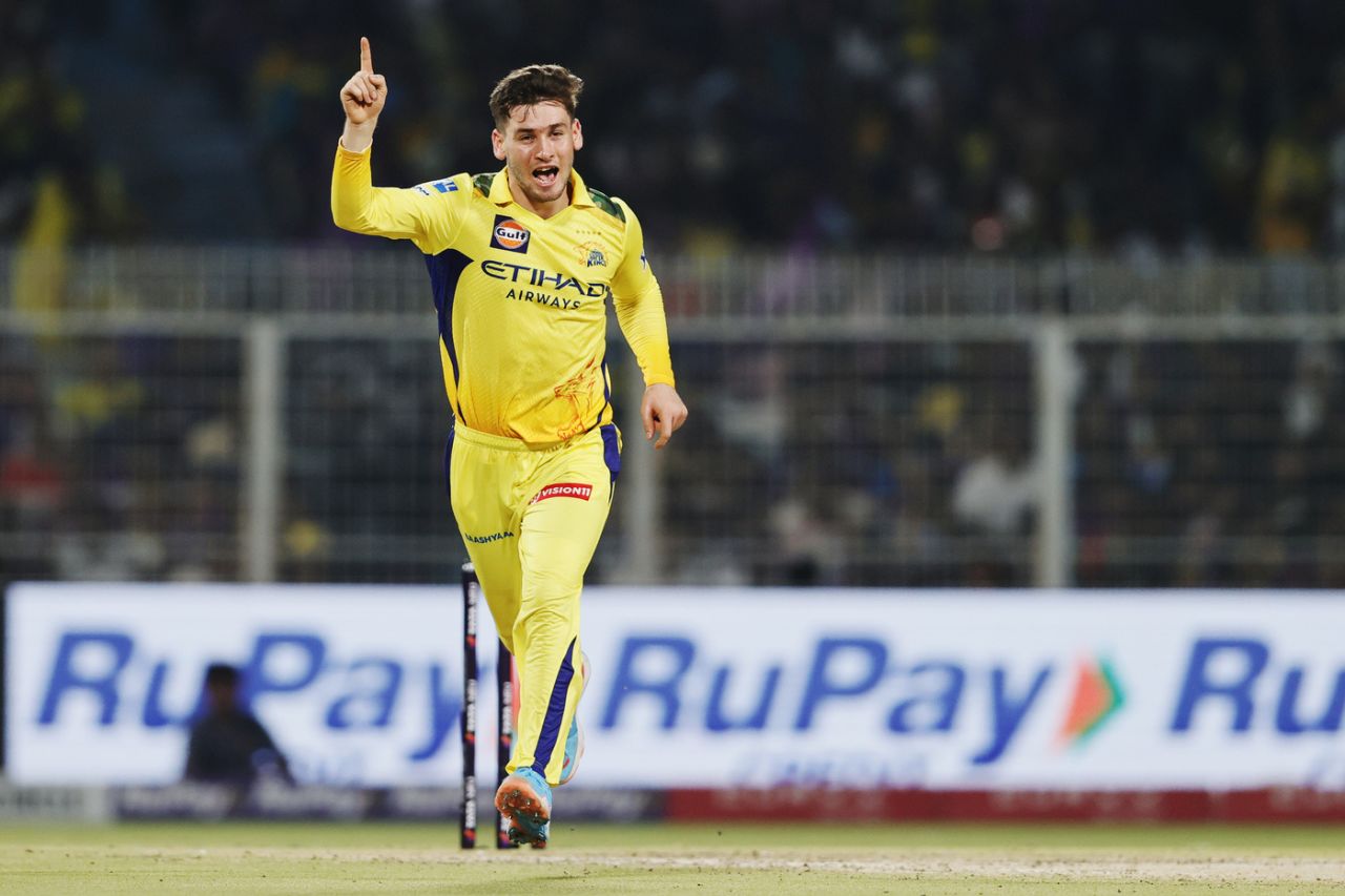 Noor Ahmad struck twice in his first over, Kolkata Knight Riders vs Chennai Super Kings, IPL, Kolkata, May 7, 2025