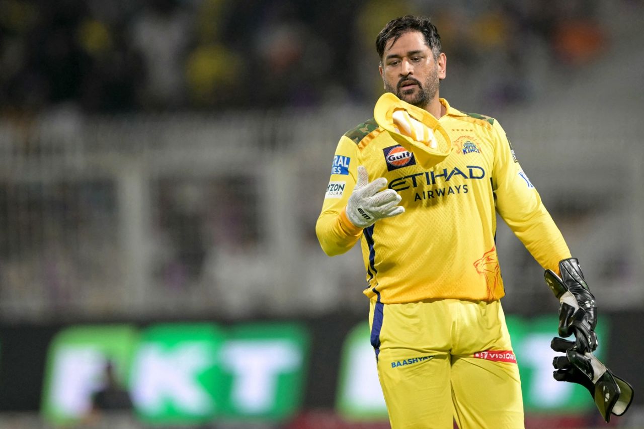 Uncapped MS Dhoni - ready to keep wickets to a fast bowler, Kolkata Knight Riders vs Chennai Super Kings, IPL, Kolkata, May 7, 2025