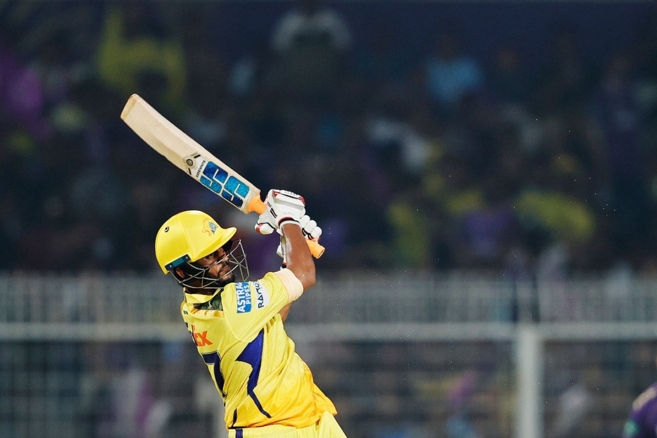 Urvil Patel's first scoring shot in the IPL? A six, of course!, Kolkata Knight Riders vs Chennai Super Kings, IPL, Kolkata, May 7, 2025