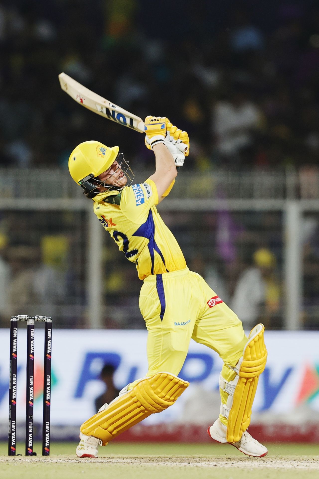Dewald Brevis catches hold of a half-tracker, Kolkata Knight Riders vs Chennai Super Kings, IPL, Kolkata, May 7, 2025