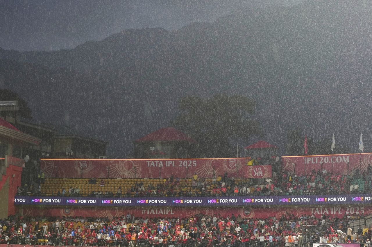 Heavy rain delayed the toss in Dharamsala, Punjab Kings vs Delhi Capitals, IPL 2025, Dharamsala, May 8, 2025