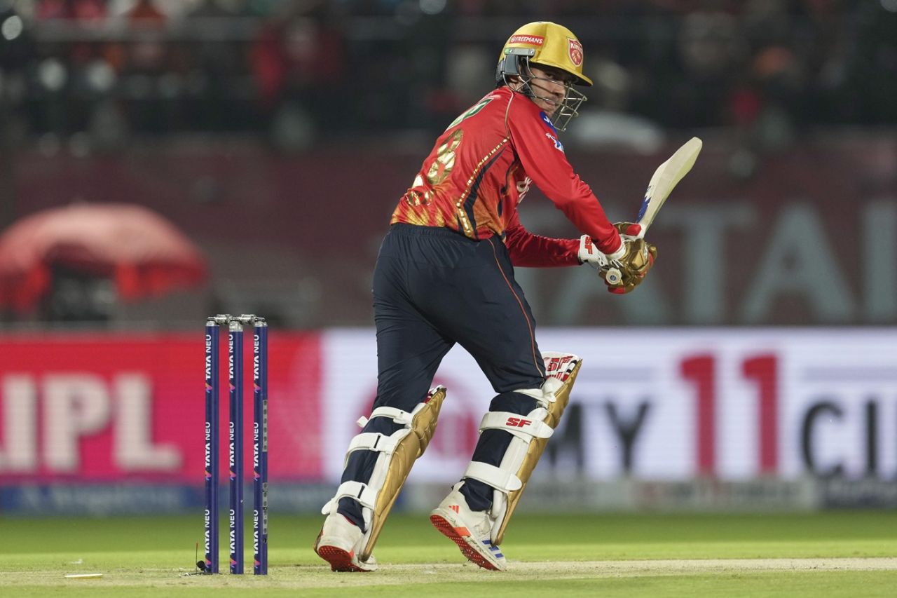 Priyansh Arya tucks one away, Punjab Kings vs Delhi Capitals, IPL 2025, Dharamsala, May 8, 2025
