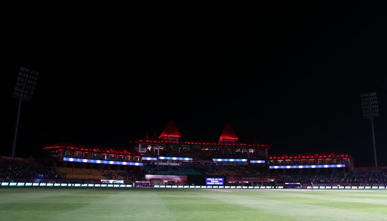 The PBKS-DC game in Dharamsala was called off after a floodlight failure, Punjab Kings vs Delhi Capitals, IPL 2025, Dharamsala, May 8, 2025
