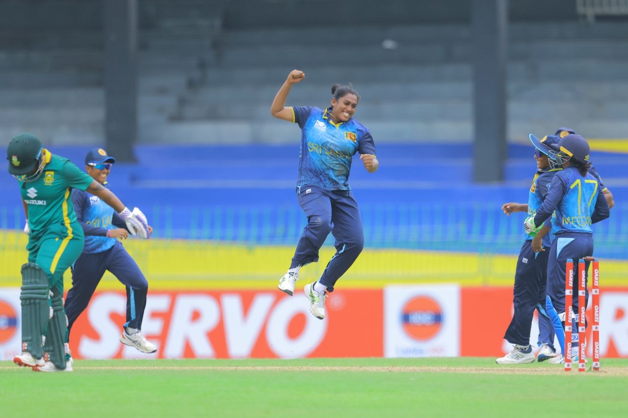 Dewmi Vihanga picked up a five-for, Sri Lanka vs South Africa, Women's ODI tri-series, Colombo, May 9, 2025