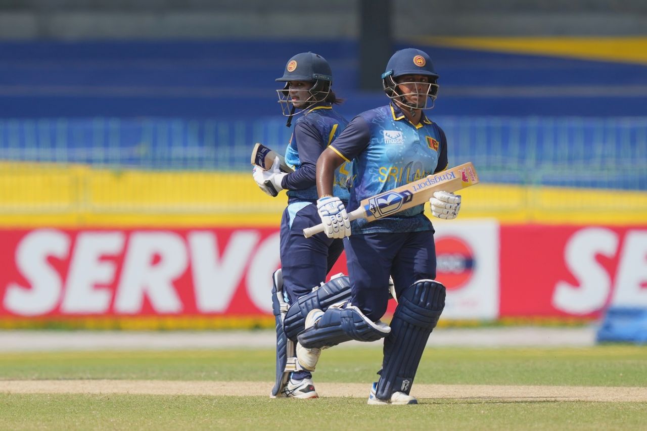 Chamari Athapaththu and Vishmi Gunaratne stitched a 68-run second-wicket stand, Sri Lanka vs India, ODI tri-series, Colombo, May 11, 2025
