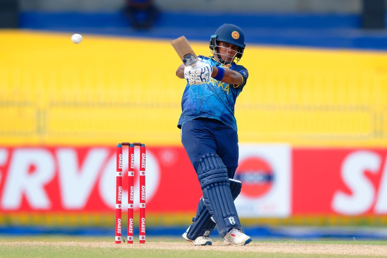 Chamari Athapaththu looked fluent during her 51, Sri Lanka vs India, ODI tri-series, Colombo, May 11, 2025