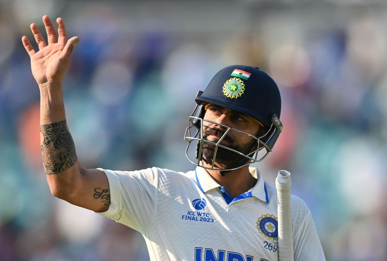 Virat Kohli leaves the field, India vs Australia, World Test Championship final, Lord's, June 10, 2023