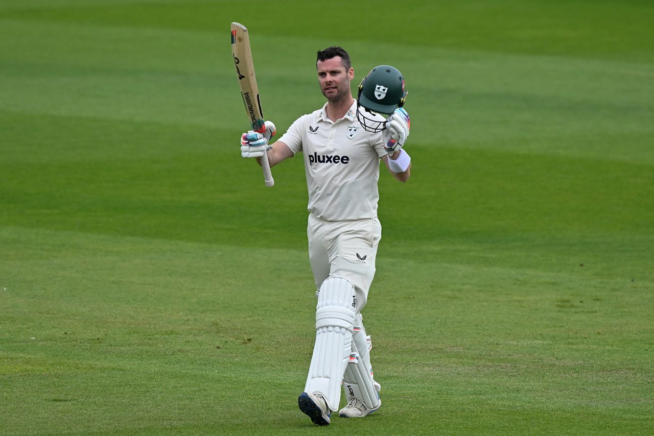Jake Libby brought up three figures, Sussex vs Worcestershire, County Championship, Division Two, Hove, May 12, 2025
