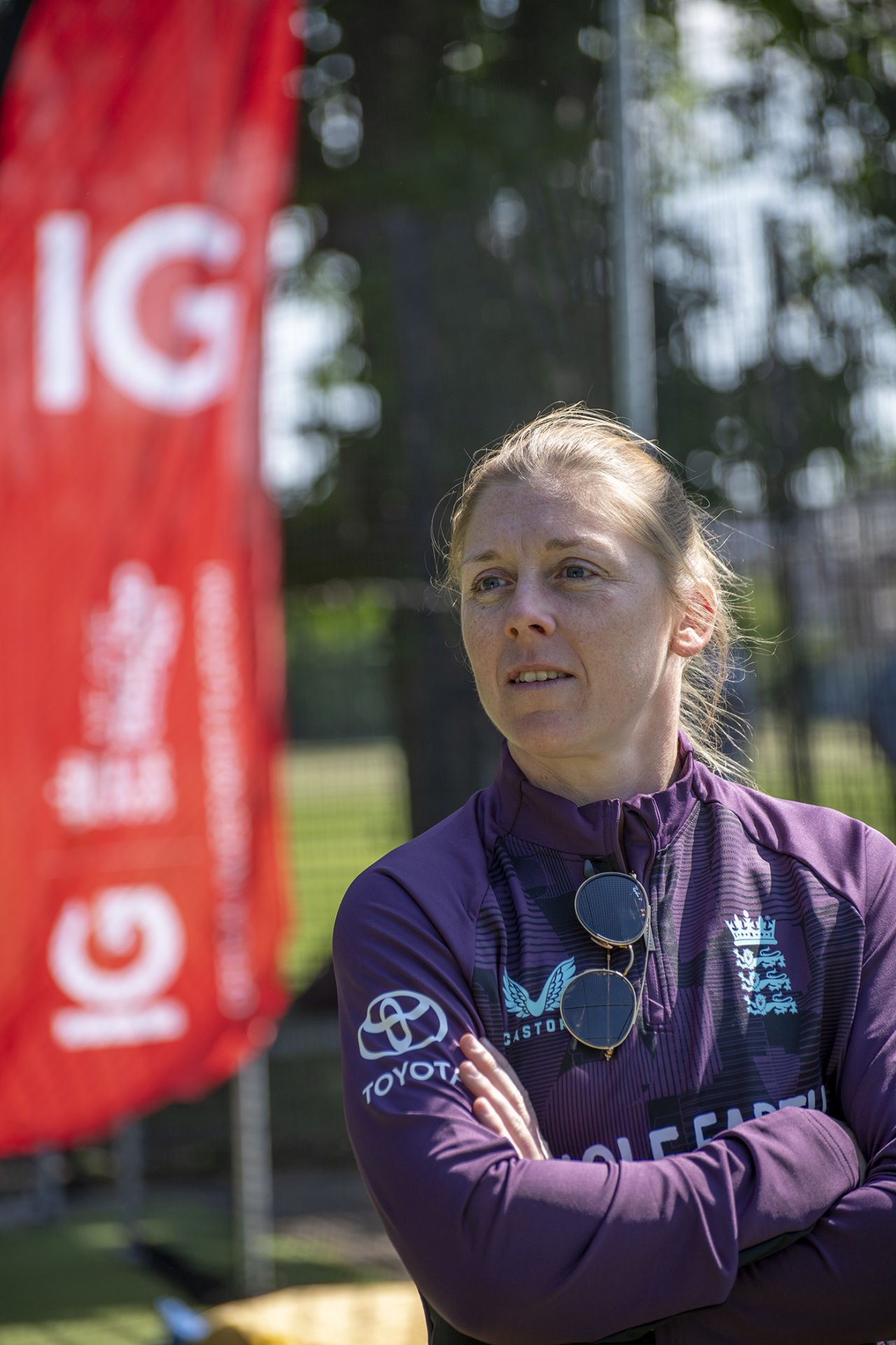 Heather Knight settles into life after the England captaincy during an event for the IG/ECB Net Gains initiative, London, May 14, 2025