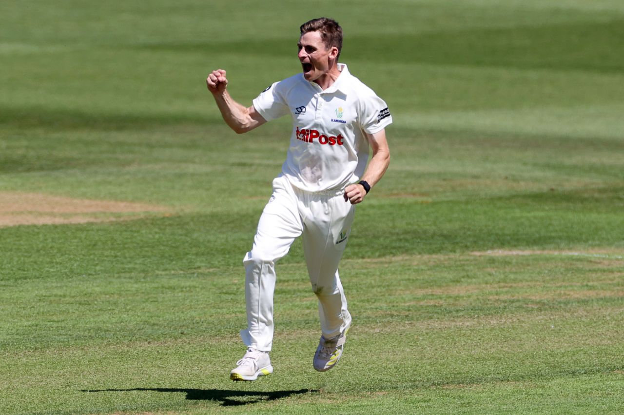 Andy Gorvin claimed three wickets on the opening day, Glamorgan vs Northants, County Championship, Cardiff, May 16, 2025