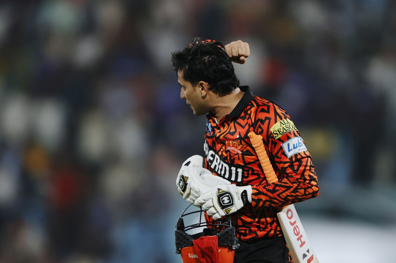 Abhishek Sharma had an angry reaction after Digvesh Rathi's send off, Lucknow Super Giants vs Sunrisers Hyderabad, IPL 2025, Lucknow, May 19, 2025
