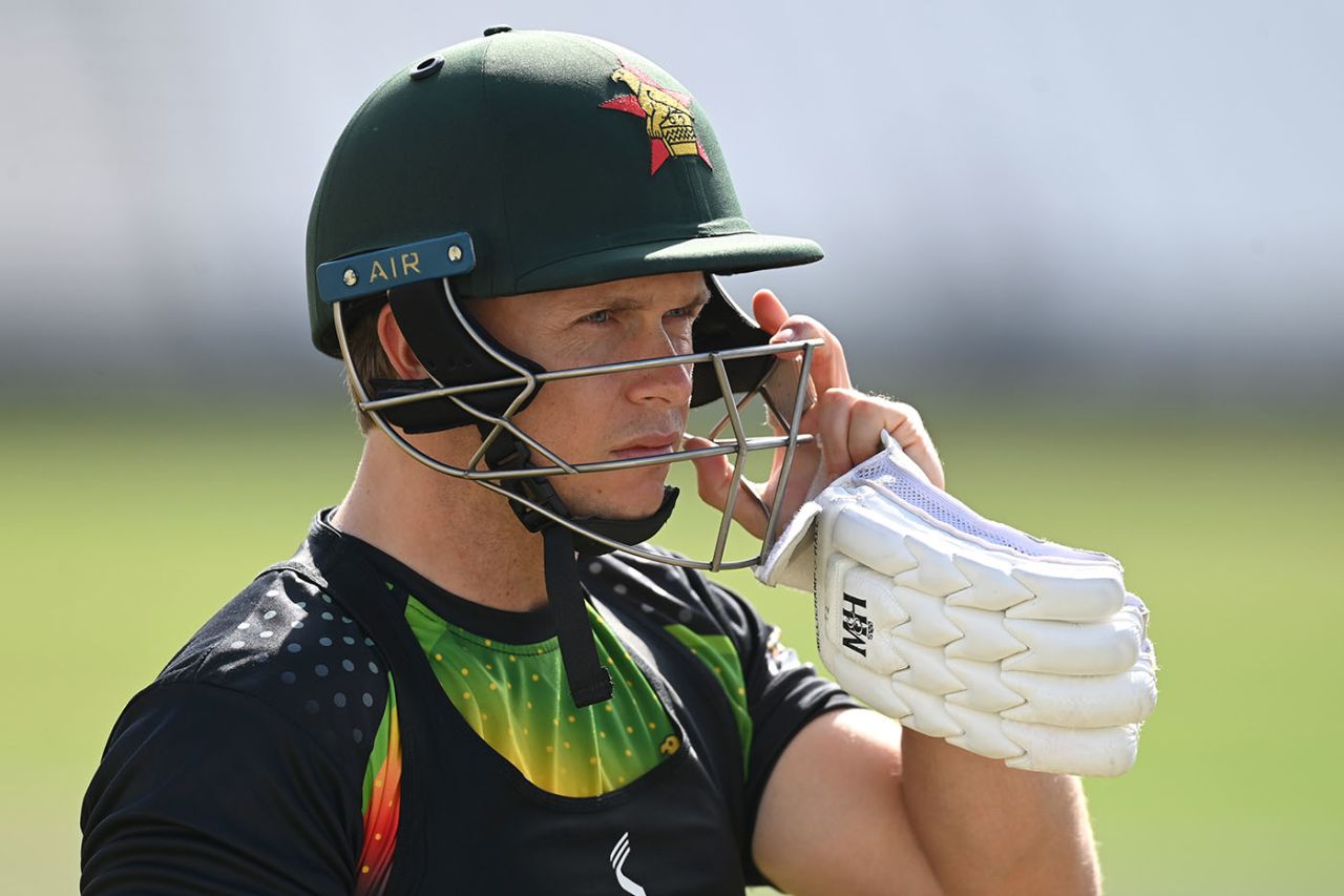 Ben Curran waits to bat in the Zimbabwe nets, England vs Zimbabwe, Trent Bridge, May 20, 2025