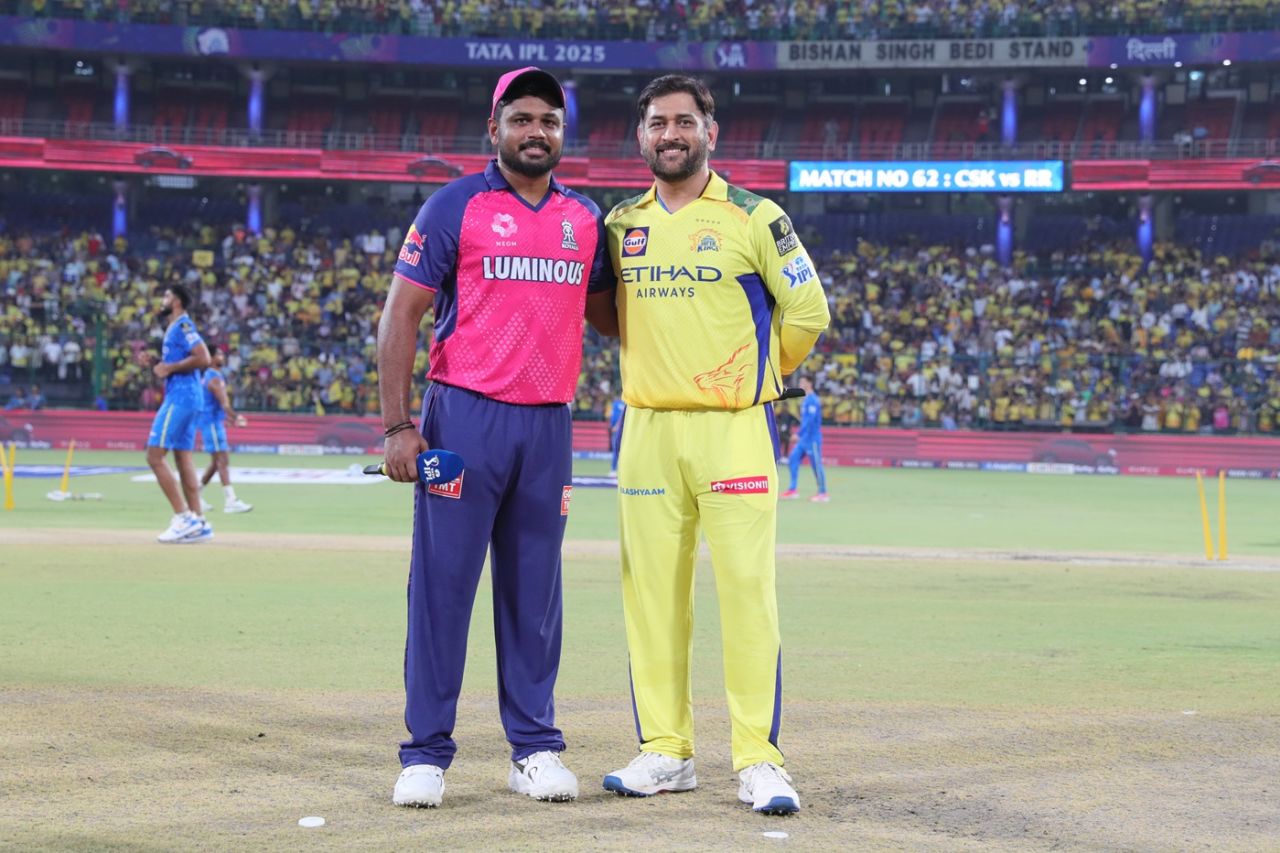 Rajasthan Royals captain Sanju Samson won the toss and elected to field, Chennai Super Kings vs Rajasthan Royals, IPL 2025, Delhi, May 20, 2025