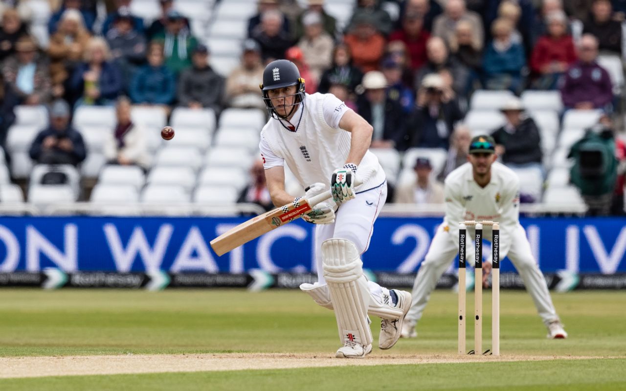 Zak Crawley made it into double figures in the first innings for the first time this season, England vs Zimbabwe, Trent Bridge, 1st day, May 22, 2025