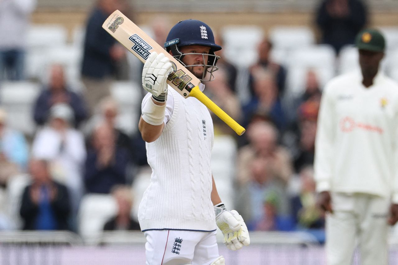 Ben Duckett brought up his fifty from 47 balls, England vs Zimbabwe, Trent Bridge, 1st day, May 22, 2025