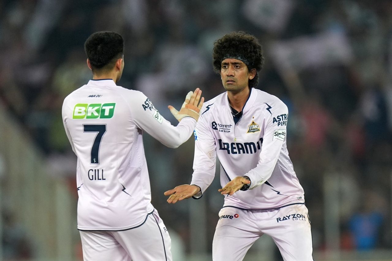 R Sai Kishore gave Gujarat Titans their first strike, Gujarat Titans vs Lucknow Super Giants, IPL 2025, Ahmedabad, May 22, 2025