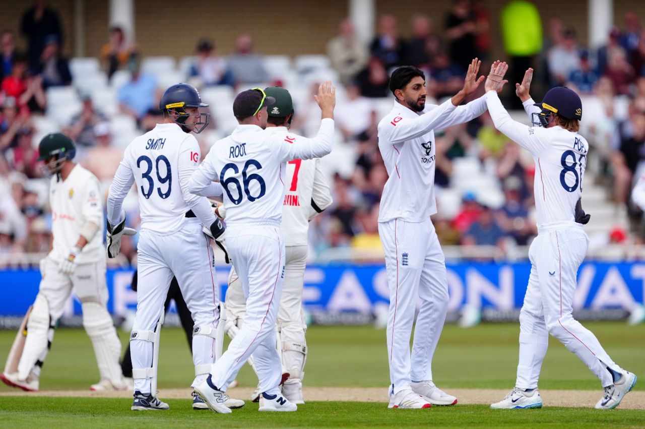 Craig Ervine fell to a beauty from Shoaib Bashir, England vs Zimbabwe, Trent Bridge, 2nd day, May 23, 2025