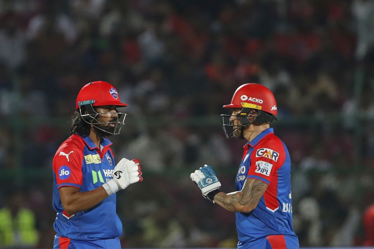 KL Rahul and Faf du Plessis had a 55-run opening stand, Delhi Capitals vs Punjab Kings, IPL, Jaipur, May 24, 2025