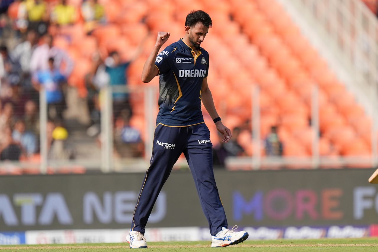 Prasidh Krishna went at an economy of 5.5 in an innings where CSK scored at 11.5, Gujarat Titans vs Chennai Super Kings, IPL, Ahmedabad, May 25, 2025