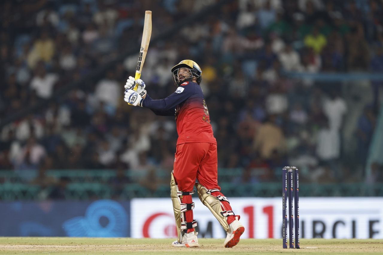 Rajat Patidar flicks one for six, Lucknow Super Giants vs Royal Challengers Bengaluru, IPL 2025, Lucknow, May 27, 2025