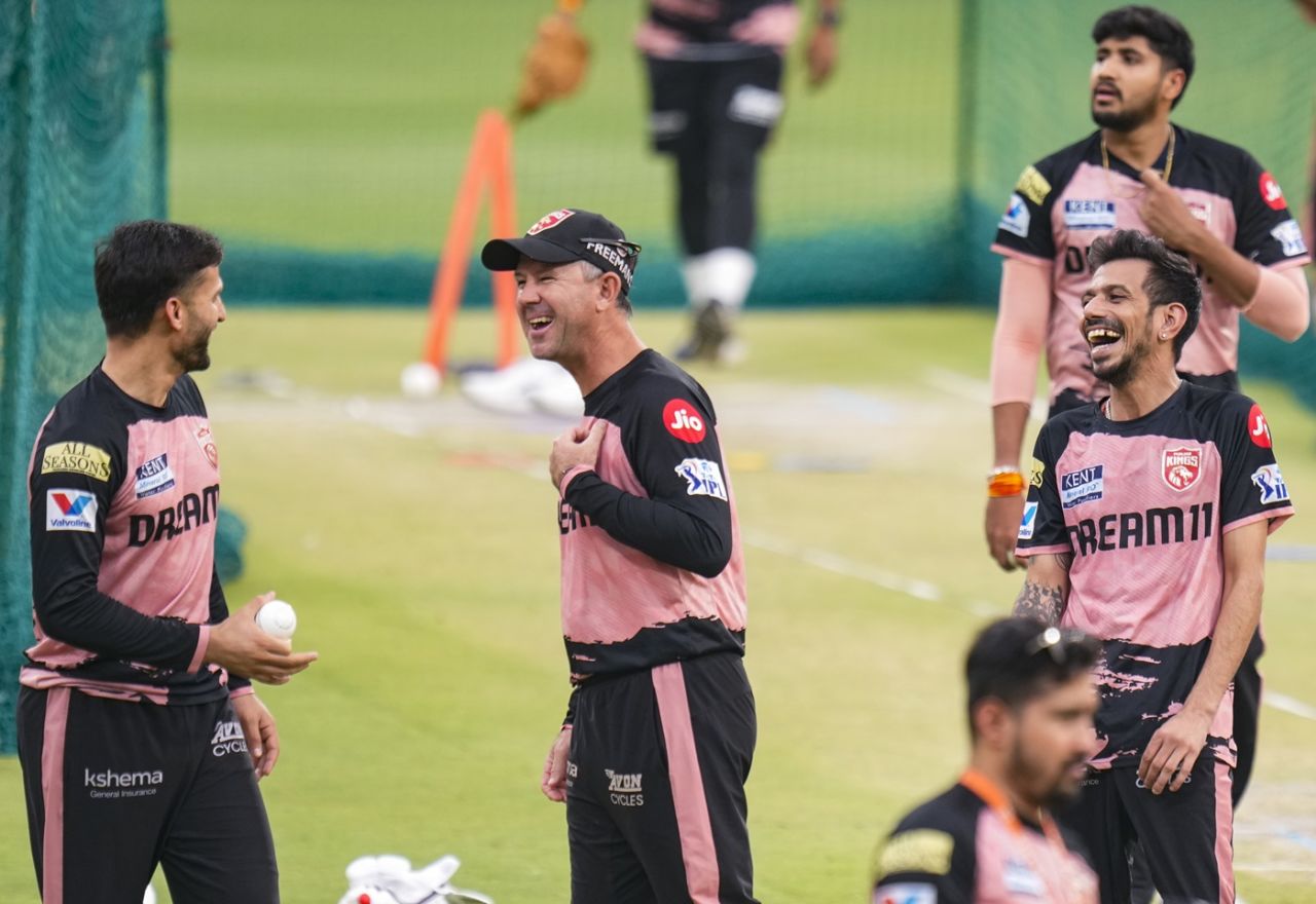 PBKS coach Ricky Ponting and their players were in a cheerful mood ahead of the playoffs, Mullanpur, May 28, 2025