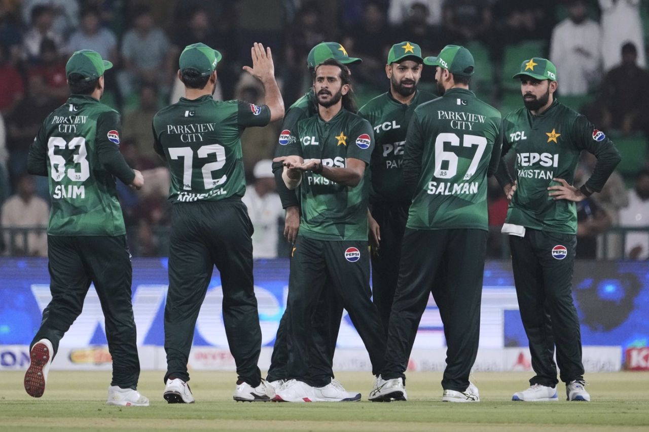 Hasan Ali made early breakthroughs for Pakistan, Pakistan vs Bangladesh, 1st T20I, Lahore, May 28, 2025