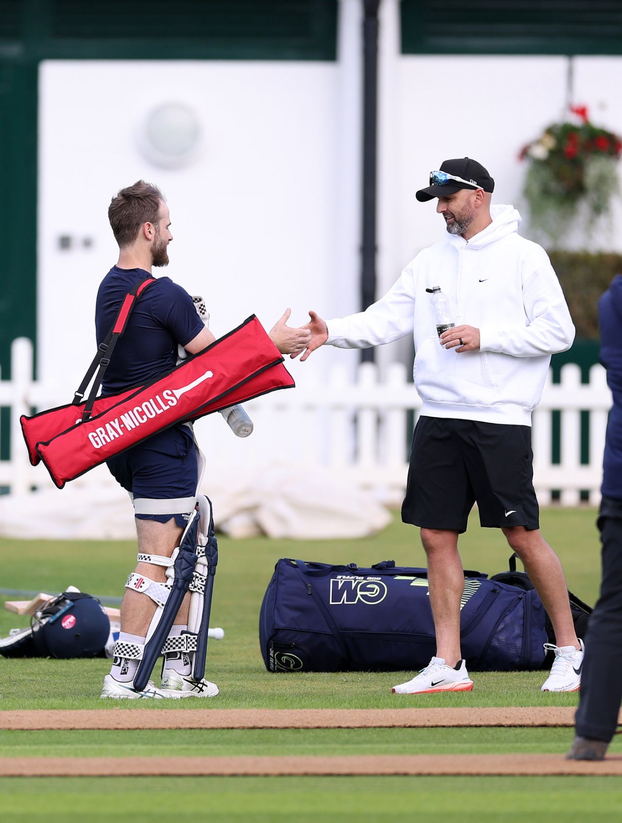 Kane Williamson catches up with Nathan Lyon, Lord's, May 28, 2025