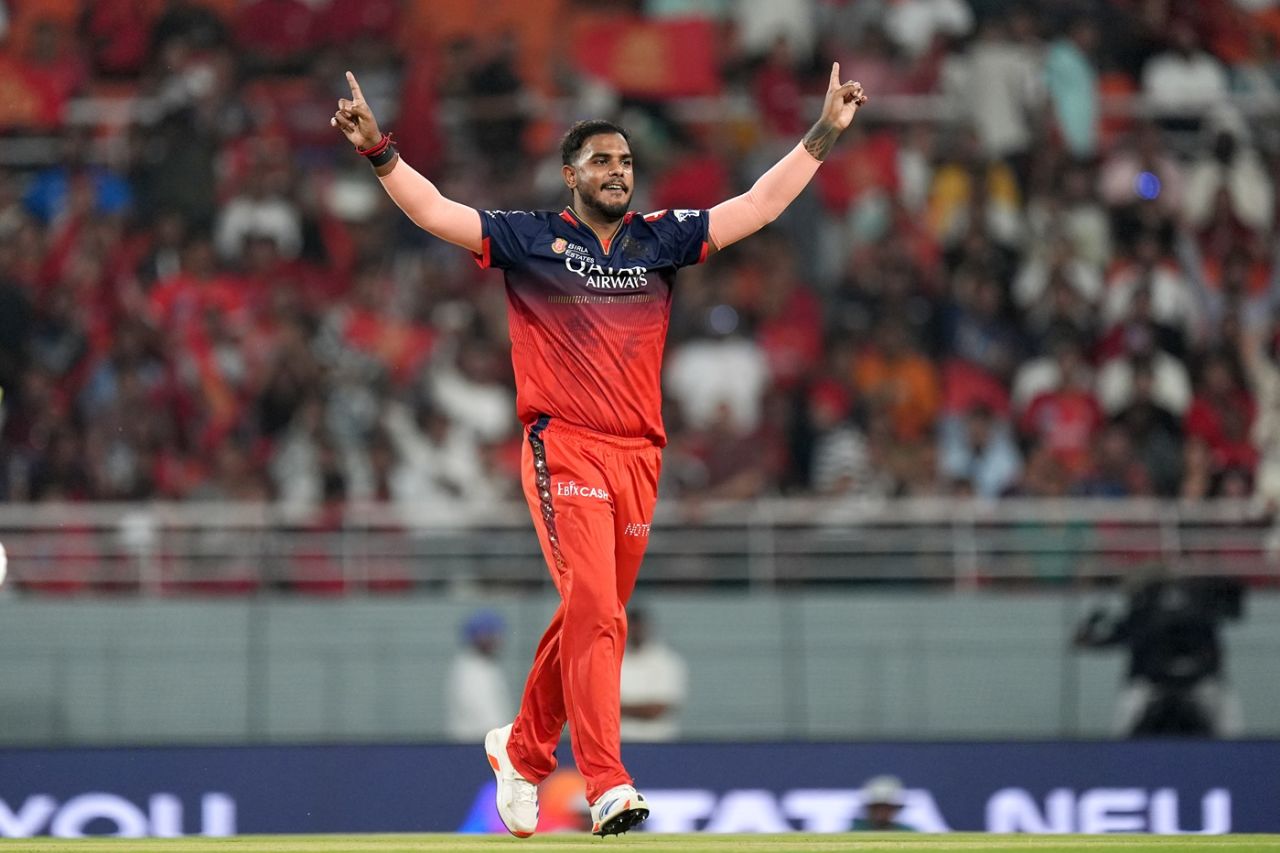 Yash Dayal struck with his second ball, Punjab Kings vs Royal Challengers Bengaluru, IPL 2025, Qualifier 1, New Chandigarh, May 29, 2025