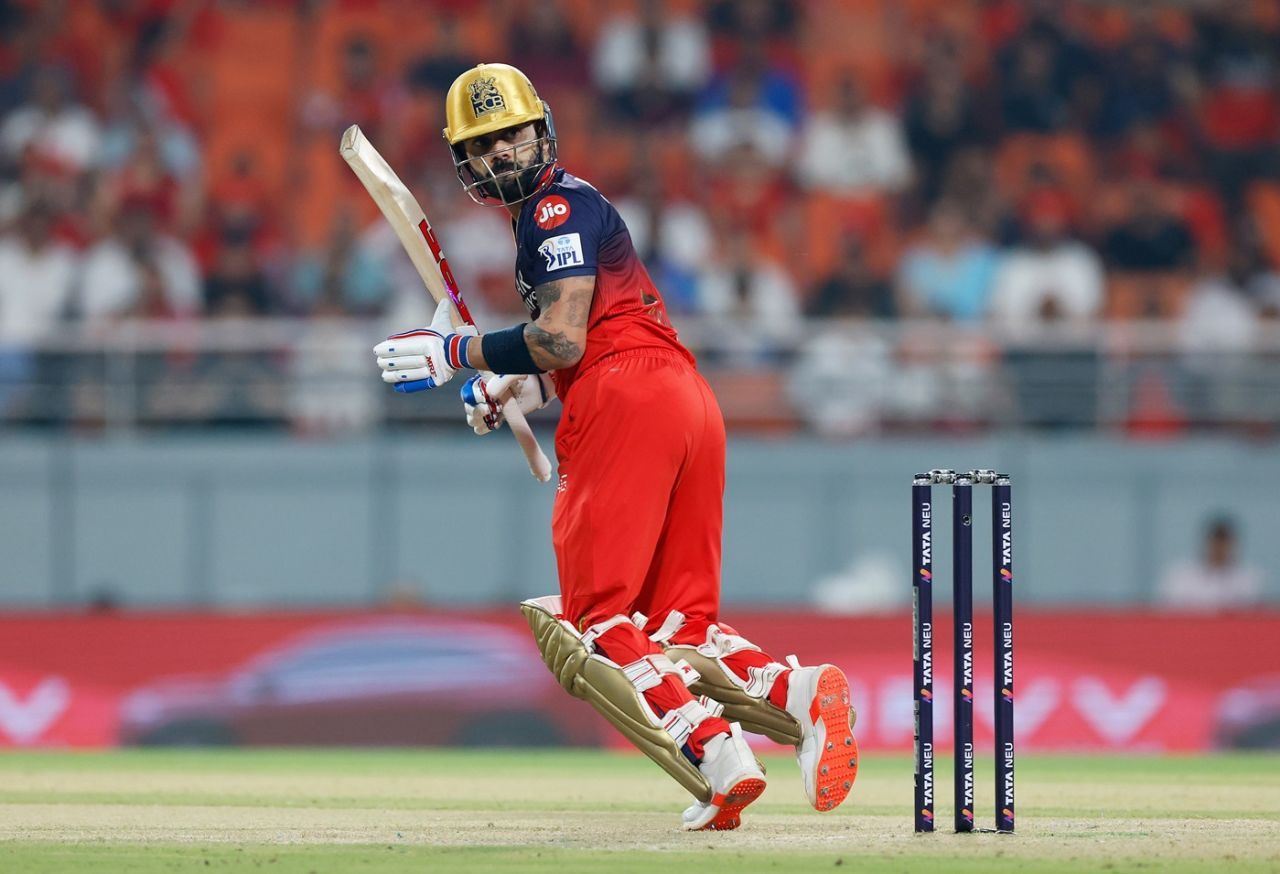 Virat Kohli started the chase steadily, Punjab Kings vs Royal Challengers Bengaluru, IPL 2025, Qualifier 1, New Chandigarh, May 29, 2025