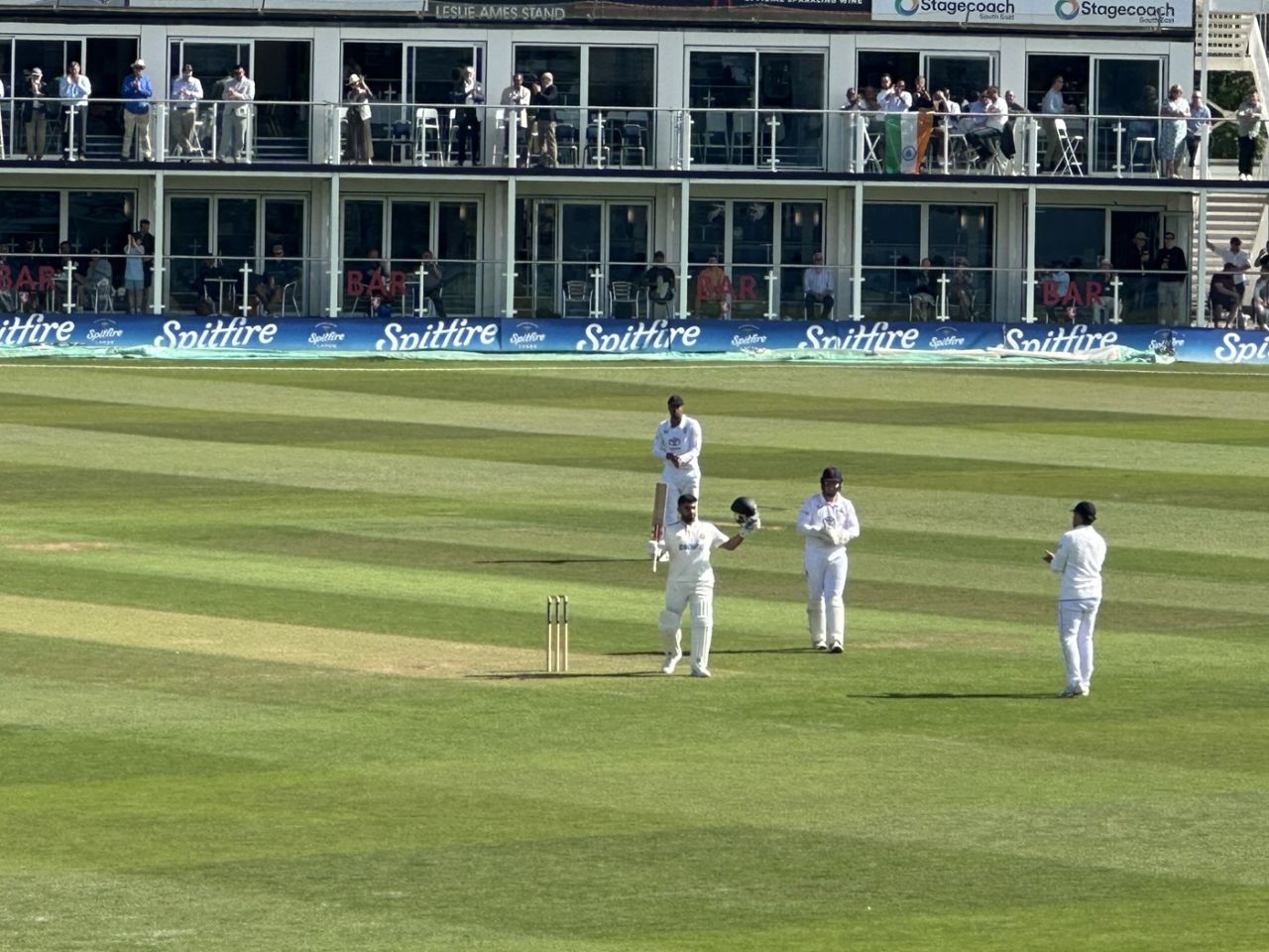 Karun Nair celebrates his century, England Lions vs India A, 1st unofficial Test, Canterbury, 1st day, May 30, 2025