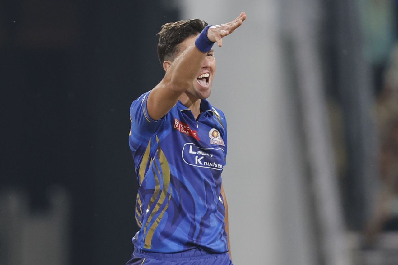 Trent Boult trapped Shubman Gill in the first over of the chase, Gujarat Titans vs Mumbai Indians, IPL 2025, Eliminator, New Chandigarh, May 30, 2025